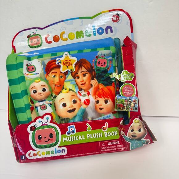 Cocomelon Nursery Rhyme Singing Time Plush book - Picture 4 of 4